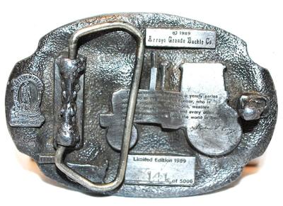 1989 Commemorative "American Agriculture" Belt Buckle 3" x 2¼"