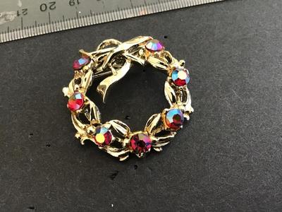 Aurora Borealis Stone Brooch