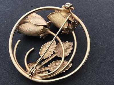 Vintage Rose Brooch Vintage