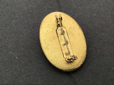 Pansy Vintage Brooch Enamel Gilded