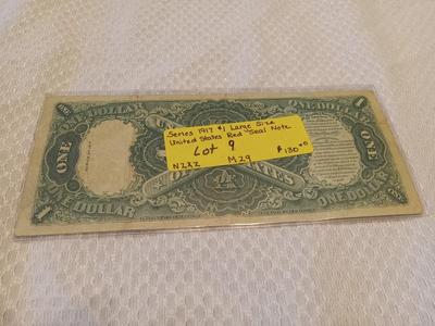 Sale Photo Thumbnail #12: See pics. Yellow description tag was on the note when we got it. Note is in a plastic sleeve.