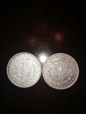 1884 & 1885 P Morgan Dollars