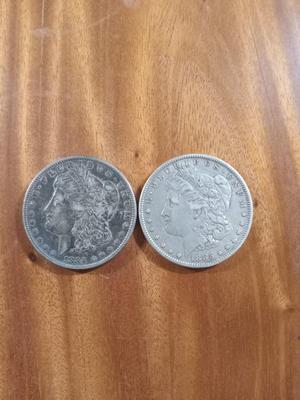 1884 & 1885 Morgan Dollars