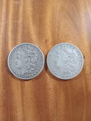 1878 P & 1879 O Morgan dollars