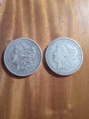 1891 O & 1921 S Morgan's