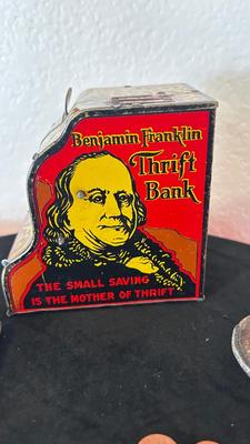DEPRESSION ERA CO SALES TAX TOKENS, BANK WALLETS AND MARX METAL THRIFT BANK