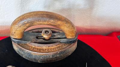 ANTIQUE ENTERPRISE IRON, HOT IRON PLATE, THREAD AND MORE