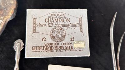 ANTIQUE ENTERPRISE IRON, HOT IRON PLATE, THREAD AND MORE