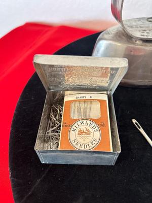 ANTIQUE IRON, GUNNY SACK NEEDLES, TOY IRON, OIL CAN AND MORE