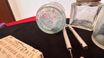 OLD INKWELLS AND VINTAGE OFFICE SUPPLIES