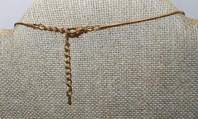 Large Green Glass Decorated Teardrop REVERSIBLE PENDANT NECKLACE with Cord Necklace Chain and Lobster Clasp 16" L