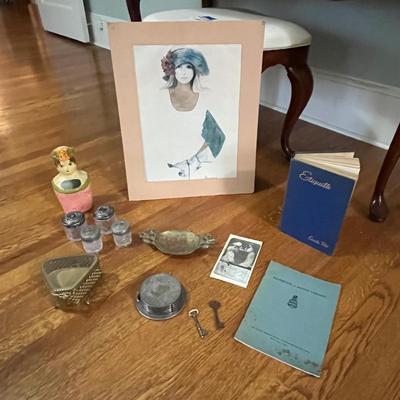 Christine Rosemond Signed “Denim and Silk” Print and Ladies Vanity Collection (B3-BC)