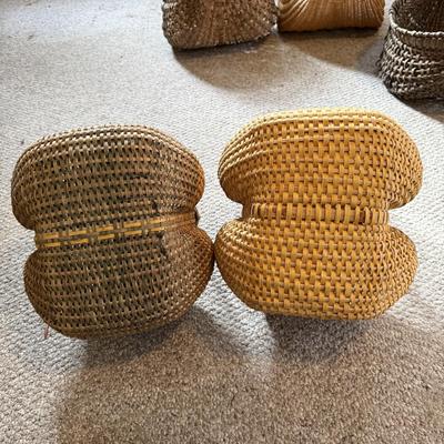 Traditional Folk Art Buttocks Baskets (B3-BM)