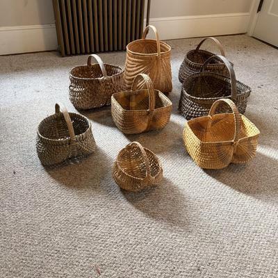 Traditional Folk Art Buttocks Baskets (B3-BM)