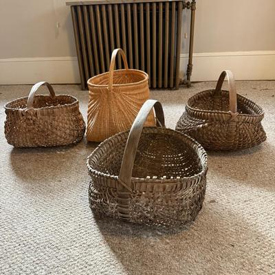Traditional Folk Art Buttocks Baskets (B3-BM)
