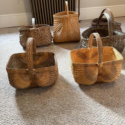 Traditional Folk Art Buttocks Baskets (B3-BM)
