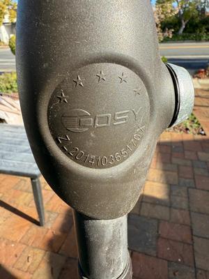 Plastic Green Garden Bench, Metal Table and 2 Umbrellas