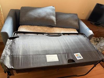 Blue Fabric Sleeper Sofa 68x24x23 By Rowe Furniture