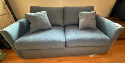 Blue Fabric Sleeper Sofa 68x24x23 By Rowe Furniture
