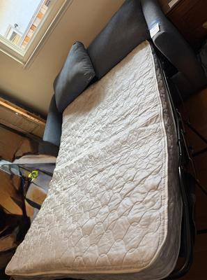 Blue Fabric Sleeper Sofa 68x24x23 By Rowe Furniture