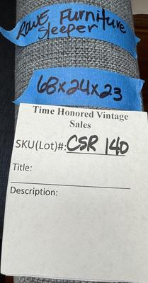 Blue Fabric Sleeper Sofa 68x24x23 By Rowe Furniture