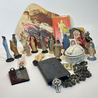 LOT 42: Religious Collection - Figurines and More