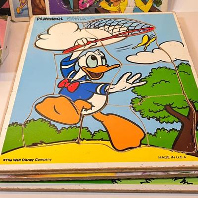 LOT 45: Vintage Disney and More - Puzzles, Books, Glasses