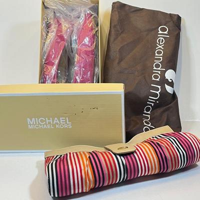 LOT 47: Alexandra Miranda Purse and Michael Kors Shoes