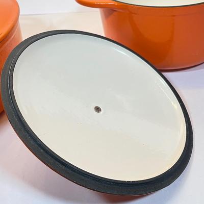 LOT 50: Two Rachel Ray Cast Iron Dutch Ovens