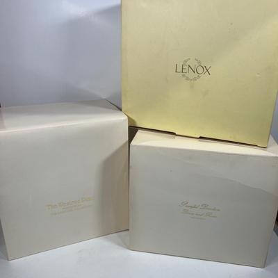 LOT 55: Lenox Candle Set and Figurines