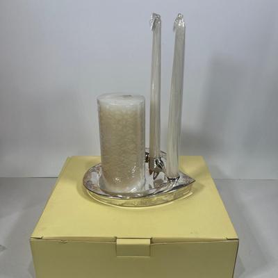 LOT 55: Lenox Candle Set and Figurines