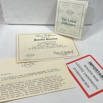 LOT 55: Lenox Candle Set and Figurines