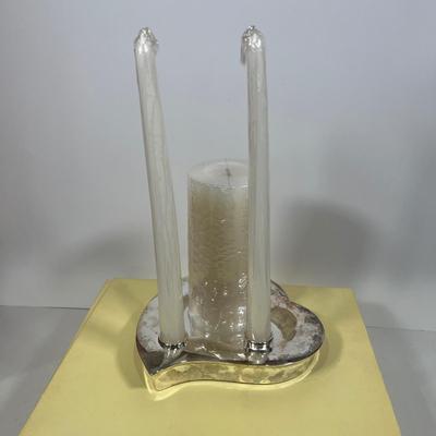 LOT 55: Lenox Candle Set and Figurines