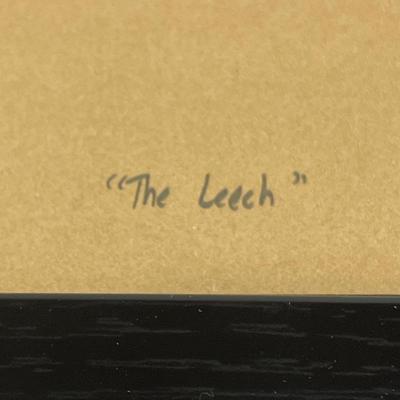 LOT 56: Signed, Framed Print - "The Leech" By Matthew Torchina Hoban