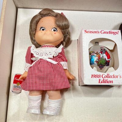 LOT 58: Vintage Dolls - Campbell's Soup Collector's Set, John-John Kennedy Doll and More