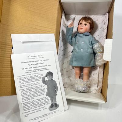 LOT 58: Vintage Dolls - Campbell's Soup Collector's Set, John-John Kennedy Doll and More