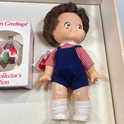 LOT 58: Vintage Dolls - Campbell's Soup Collector's Set, John-John Kennedy Doll and More
