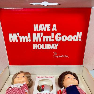 LOT 58: Vintage Dolls - Campbell's Soup Collector's Set, John-John Kennedy Doll and More