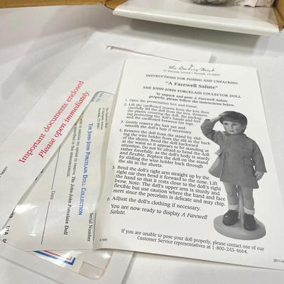 LOT 58: Vintage Dolls - Campbell's Soup Collector's Set, John-John Kennedy Doll and More