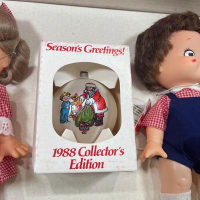 LOT 58: Vintage Dolls - Campbell's Soup Collector's Set, John-John Kennedy Doll and More