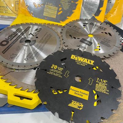 LOT 60: New and Used Saw Blades and More