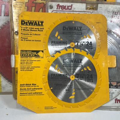 LOT 60: New and Used Saw Blades and More