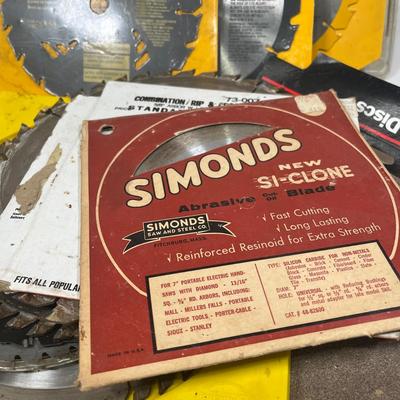 LOT 60: New and Used Saw Blades and More