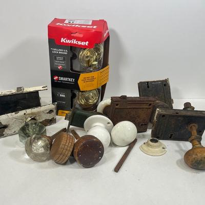 LOT 61: New and Vintage Door Hardware