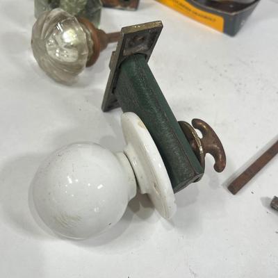 LOT 61: New and Vintage Door Hardware