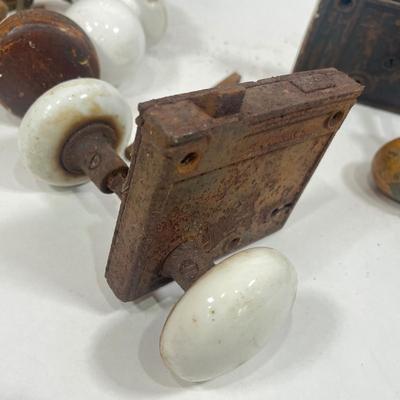 LOT 61: New and Vintage Door Hardware