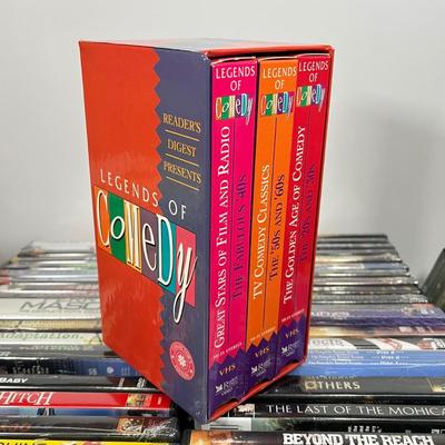 LOT 67: DVDs and VHS Tapes - Most New, Sealed