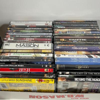 LOT 67: DVDs and VHS Tapes - Most New, Sealed