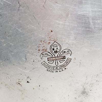 LOT 128: Vintage Coleman Lantern, Eagle Steel Gas Can, Metal Milk Can, Buckeye Aluminum Coffee Pot & Yaktrax Snow Walkers