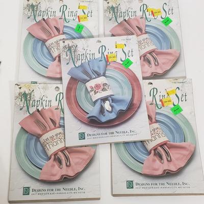 LOT 131: Unopened Cross Stitch Kits & Vintage Buttons